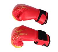 ROMISBABA Gants de Boxe Garçon Fille PU avec Motif Flamme Mitaines Entraînement Respirantes Protection Résistante pour Taekwondo Kickboxing et Sparring Couleur Aléatoire Couleur Aléatoire