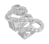 ROMISBABA Grills Dentaires Cuivre Zirconium Accessoire Hip Hop et Confortable pour Adultes Décoration de Dents Mode pour Costume et Performance