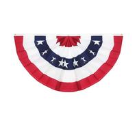 ROMISBABA Guirlande Décorative Patriotique en Polyester pour Fête Jour de L'indépendance, Fanion Plié Style Drapeau, pour Décoration Intérieure