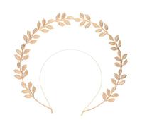 ROMISBABA Headband Doré Vintage pour Mariage et Bal Diadème de Mariée avec Perles Élégantes Accessoire de Tête pour Femme Sophistiquée pour Costume Déesse et Fête