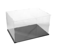 ROMISBABA Housse Coupe-vent Noire Renforcée 35x25 Cm pour Balance de Précision, Protection Anti-poussière Vent, Accessoire Laboratoire Cuisine, Couvercle de Pesage pour Balance Électronique