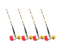 ROMISBABA Indicateurs de Pêche Nocturne LED avec Alarme Sonore Sensible Lot de 4 Pièces pour Flotteurs Compatible de Bord Éclairage Constant pour Pêche à la Carpe en Extérieur