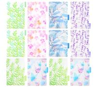 ROMISBABA Intercalaires A5 Pp 12 Pièces pour Classeur, Séparateurs Colorés à 6 Trous pour Organiser Documents la Maison Classe