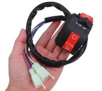 ROMISBABA Interrupteur Allumage Multifonction pour Atv et Moto Tout Usage Bouton Démarrage et Arrêt Moteur Contrôle Lumière Intégré Accessoire Guidon Compatible Véhicules Chinois