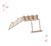 ROMISBABA Jouets pour Hamsters Ensemble avec Échelle à Quatre Pattes Balançoire Amusante et Tremplin Interactif pour Petits Animaux de Compagnie