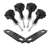 ROMISBABA Kit de Fixation et Transport de Bagages pour Aventures Tout-Terrain et Équipement de Récupération en Alliage D'aluminium Noir Antidérapant pour Planches de Traction
