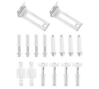 ROMISBABA Kit de Quincaillerie pour Porte Pliante en Fer Charnière Pivotante Supérieure Solide Support Robuste pour Porte Coulissante Compatible et Placards Coulissante Accès Optimisé