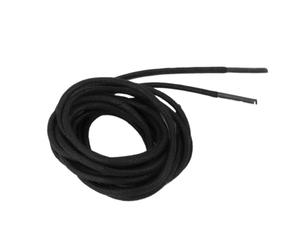 ROMISBABA Lacets Ronds en Coton Ciré Noir 120 Cm pour Chaussures Brogues, Usage Pratique, Résistants la Moisissure, Style Classique Habillé