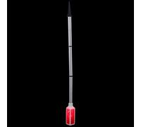 ROMISBABA Lampes Solaires Extérieures en Métal Réflecteurs Rouges pour Allée, Capacité 200mah, Éclairage Automatique pour Patio et Jardin