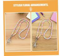 ROMISBABA Lanière Tour de Cou Bohème Perles Soft Clay Porte-badge Porte-clés et Téléphone pour Femmes Légère et Confortable Accessoire Artisanal Unique