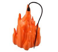 ROMISBABA LED Flame Night Light with Realistic Flickering Fire Effect Portable Fake Fireplace Lamp for Indoor and Outdoor Halloween Camping Bedroom and Party Atmosphere