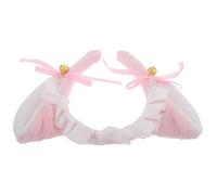 ROMISBABA Lolita Cat Ears Headband with Lace Bowknot Cute Animal Hair Accessory for Cosplay and Maid Costumes