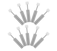 ROMISBABA Lot de 10 Amortisseurs Hydrauliques en Acier Inoxydable pour Poubelle Cuisine Mécanisme de Fermeture Douce Contrôlée Amortisseur Antibruit pour Couvercle de Bruit et Sécurité