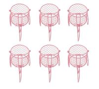 ROMISBABA Lot de 10 Boîtes à Bonbons de Mariage en Fer Robuste Forme de Tricycle Européen Ajouré Couleur Rose Boîte à Dragées à Remplir pour Mariage Enterrement de Vie de Jeune Fille et