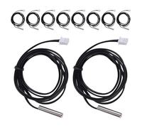 ROMISBABA Lot de 10 Sondes de Capteur de Température Ntc Étanches Câble D'extension 1 Mètre en Polymère pour Surveillance Thermique Industrielle et Congélateur