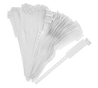 ROMISBABA Lot de 100 bracelets d'identification médicale, résistants à l'eau, en bracelets d'hôpital réglables, pour identification claire des patients, pour les personnes médicales