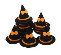 ROMISBABA Lot de 12 Bouchons de Bouteille Halloween de Chapeau de Sorcière en Feutre Grand Format Décorations D’Halloween pour Fêtes Accessoires Festifs Réutilisables pour Maison Cuisine