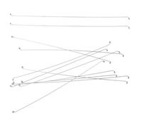 ROMISBABA Lot de 12 Fils à Fromage en Acier Inoxydable 14 CM Trancheuse à Fromage Portative Fil à Couper le Beurre et Jambon Outil Cuisine Précis et Facile à Nettoyer