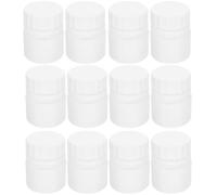 ROMISBABA Lot de 12 Flacons Solides Hdpe 30ml, Bouchon à Vis Étanche, Format Compact pour Remède et Rangement, Blanc, Facile à Transporter