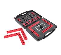 ROMISBABA Lot de 12 Pinces de Positionnement à Angle Droit 90° en Alliage D’Aluminium Serrage-Joints D’Angle pour Travail du Bois Métal et Granit Équerres de Menuiserie Robustes et