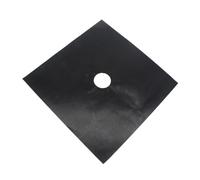 ROMISBABA Lot De 12 Revêtements Antiadhésifs Noirs Pour Plaques De Cuisson à Gaz, Protège-brûleur, Feuilles Réutilisables Et Faciles à Nettoyer Pour Cuisinière Domestique Et Professionnelle