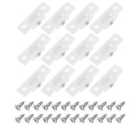 ROMISBABA Lot de 12 Roulettes Blanches Coulissantes pour Porte Vitrée de Congélateur Vertical Glissières Robustes pour Armoire Réfrigérée Compatibles la Cuisine Professionnelle