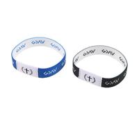 ROMISBABA Lot de 2 Bracelets Bibliques Élastiques Versets Inspirants Bracelets Spirituels pour Hommes et Femmes Bleu-Blanc et Noir-Blanc Confortables et Légers pour Usage Quotidien et