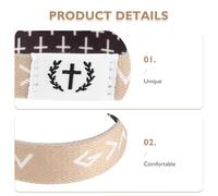 ROMISBABA Lot de 2 Bracelets Religieux Chrétiens Élastiques Versets Bibliques Décoratifs en Noir et Gris Unisexes Adaptés pour Église Contemplation et Événements Spirituels