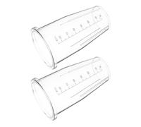 ROMISBABA Lot de 2 Gobelets Doseurs de Rechange pour Mixeur 650 Ml en Plastique Transparent, Compatibles avec Plusieurs Modèles, Accessoires pour Smoothie et Préparation Culinaire, Bol