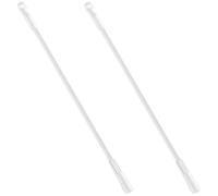 ROMISBABA Lot de 2 Pièces Tringles à Rideaux en Alliage D'aluminium Blanc Surface Lisse pour Rangement Gain de Place, Accessoires Pratiques pour Store Vénitien