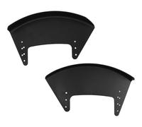 ROMISBABA Lot de 2 Planches à Vent Latérales Noires pour Fauteuil Roulant Sportif, Protection Pare-éclaboussures Gauche-droite en Plastique Robuste, Accessoires Adaptés pour Fauteuils