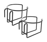 ROMISBABA Lot de 2 Porte-Gobelets en Métal Universels pour Chariot de Courses Support Mural Latéral Anti-Déversement Compatible Tasses et Bouteilles Fixation Facile sans Silicone