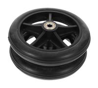 ROMISBABA Lot De 2 Roues De Fauteuil Roulant 6 Pouces Noir Antidérapantes Roulements Haute Stabilité Pour Remplacement Fauteuil Roulant Usage Mobilité Quotidienne Santé Et Personnes à Mobilité Réduite