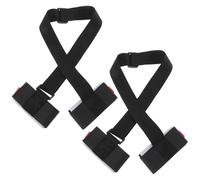 ROMISBABA Lot de 2 Sangles de Fixation Noires pour Planche de Ski et Snowboard Boucle Réglable Bandoulière Confortable pour Transport Manuel ou Épaule Équipement Pratique pour Sports