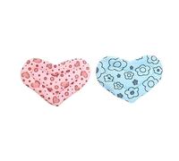 ROMISBABA Lot de 2 Tapis Chauffants Carrés pour Cochons d'Inde Hamsters et Écureuils Coussin Doux et Chaud Couverture d'hiver Adorable Motif en Cœur pour Animaux de Compagnie