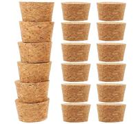 ROMISBABA Lot de 20 Bouchons en Liège Coniques Hermétiques pour Bouteille de Vin 29-315 MM Bouchons de Bouteille Réutilisables en Bois Naturel Accessoire pour Conservation et Étanchéité
