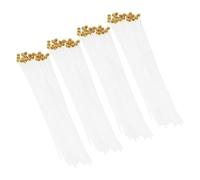 ROMISBABA Lot de 200 Mâts de Drapeau Portatifs en Plastique 38 CM Mini Drapeau Main pour Événements Sportifs et Manifestations Pièces de Rechange Légères et Maniables