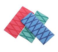 ROMISBABA Lot de 3 Housses de Poignée de Couteau en Silicone Thermorétractable, Antidérapantes et Résistantes la Chaleur, Protection Rouge, Bleu et Vert Cuisine Sécurisée et Organisation