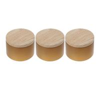 ROMISBABA Lot de 3 Pots à Bougies en Fer Réutilisables, Design Compact et Portable, Contenant Pratique pour Cire Jelly et Bougies Parfumées, pour Mariage ou Banquet