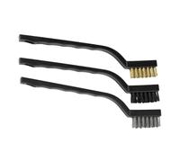 ROMISBABA Lot de 3 Set de Brosses pour Aquarium Grattoir Métallique, Manche Long Ergonomique, Compactes et Robustes, Nettoyeur D'algues pour Aquarium Domestique et Pierres Décoratives