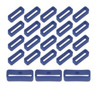 ROMISBABA Lot de 30 Passants pour Bracelet de Montre en Silicone 22 MM Couleur Bleu Minuit Fixation Élastique pour Remplacement et Réparation Kit Pratique pour Bracelets de Montre Sport