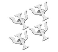 ROMISBABA Lot de 4 Broches Vintage Psychologie en Alliage Argenté Épingles pour Veste de Costume Homme et Femme Accessoires Rétro Polyvalents pour Chemise Manteau Paquet à Dos et Tenue