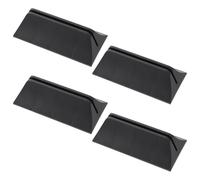 ROMISBABA Lot de 4 Clips de Partition D’Écran en ABS Noir Supports Stables pour Cloison de Bureau Fixation Mobile Adaptée Maison Bureau Bibliothèque et Salle Informatique
