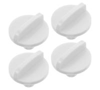 ROMISBABA Lot De 4 Interrupteurs De Thermostat pour Congélateur Et Réfrigérateur Bouton De Réglage De La Température en Abs Blanc