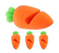 ROMISBABA Lot de 4 Lève-couvercles Anti-déversement en Silicone Résistant la Chaleur, Support Compact de Carotte pour Casseroles, pour Cuisson de Soupes et Porridge, Accessoire la Cuisine