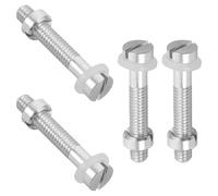 ROMISBABA Lot de 4 Vis Métalliques M2,5 X 16,5 en Alliage Solide pour Fixation Précise du Porte-cellule de Platine Vinyle, Accessoires de Tourne-disque Phonographe, Pièces de Platine Vinyle