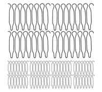 ROMISBABA Lot de 40 Peignes en Fil Métallique Forme de U pour Coiffage Invisible, Accessoires de Coiffure Chignon, Mini Pinces à Cheveux pour Contrôle des Mèches Rebelles, Outil Compact