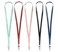 ROMISBABA Lot de 5 Cordons en Nylon Souple pour Porte-badge, Lanière Portable de 1,5 Cm pour Visiteurs et Étudiants Lors D'événements