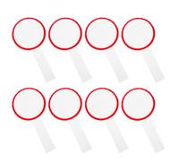 ROMISBABA Lot de 8 Mini Tableaux Blancs Effaçables à Sec Rouges pour Score | Écume et Plastique, Surface Inscriptible Sûre, Panneaux Portatifs pour Ventes aux Enchères et Vote