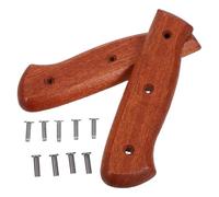 ROMISBABA Manche de Rechange pour Couteau Cuisine en Bois Sabi-li Ergonomique Antidérapant avec 4 Paires de Rivets, Accessoire de Réparation pour Usage Domestique, Kit Outil la Cuisine